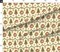 Retro Christmas Christmas Trees Holly Wreaths Vintage Inspired Nostalgic Holiday Custom Printed Fabric by Spoonflower Various Fabrics by the Yard or Fat Quarter